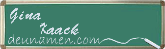 Gina Kaack Visitenkarte